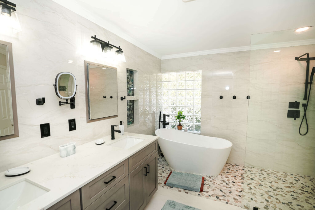 modern bathroom design in wellington